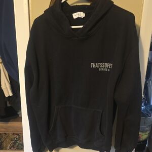 THATSOFETCH  Womens Black Hoodie NEW SIZE MED